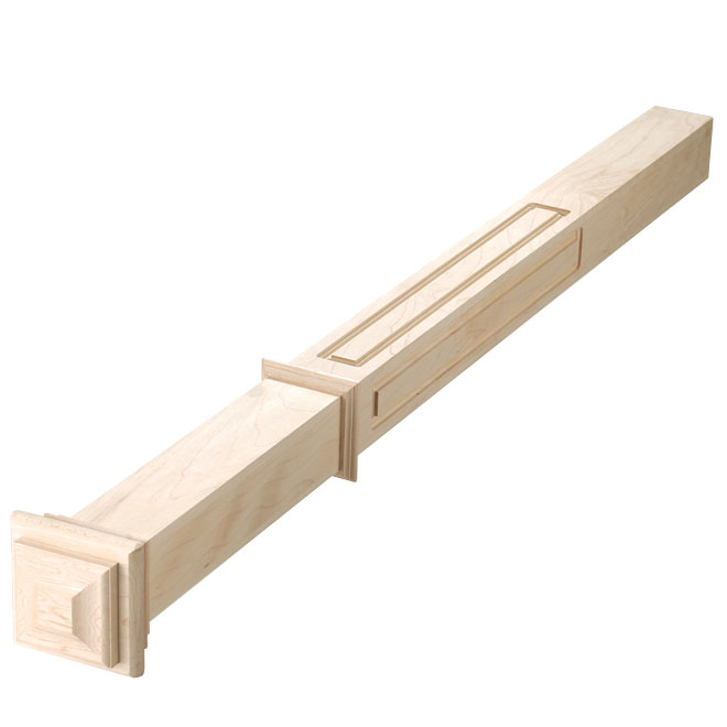"Victorian" Maple Newel Post - 2 1/2" x 44 5/16"