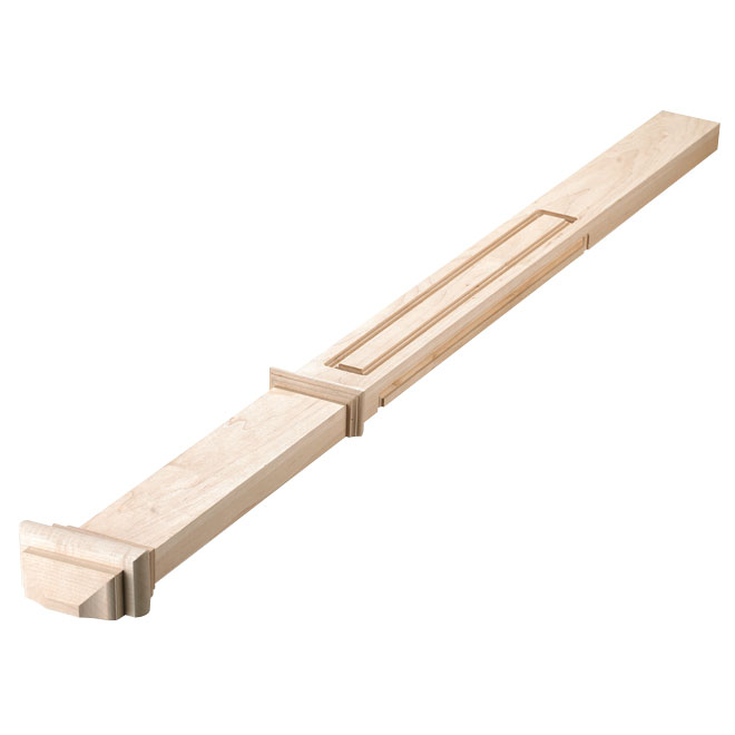 "Victorian" Maple Half Newel Post - 2 1/2" x 44 5/16"
