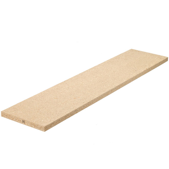 Contremarche d'escalier intérieur Ampro, bois aggloméré, fini naturel, 7 1/2 po L. x 36 po l. x 5/8 po H.