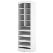 Meuble de rangement à casiers « Pur », 25 po, blanc