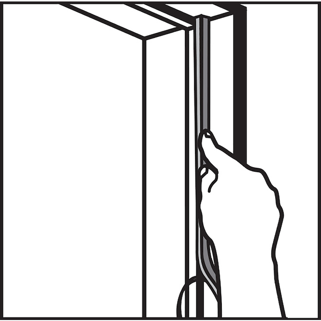 Climaloc Foam Tape - Self-Adhesive - White - 10-ft L x 3/8-in W x 1/4-in T