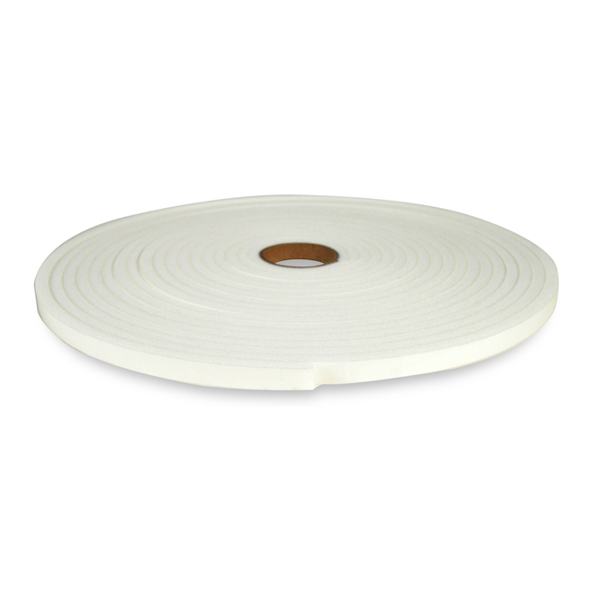 Climaloc Foam Tape Waterproof White 1/4in t x 3/8in w x 30ft L