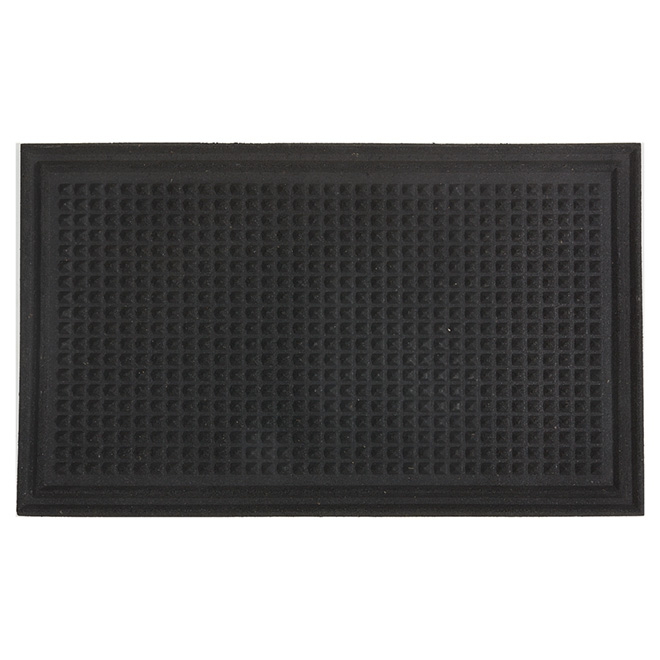 Outdoor Recycled Rubber Mat Black Crnub1830 Rona
