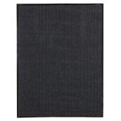 Tapis en polypropylène à hautes rainures, gris foncé