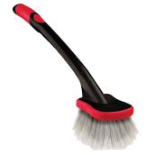 Topsi Clean Pilot Tire Brush with Long Handle - Multi-Angle - Stiff Bristles - 19-in L