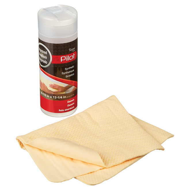 Chamois de séchage pour automobile, polyester, 16 1/2" x 12 1/4"