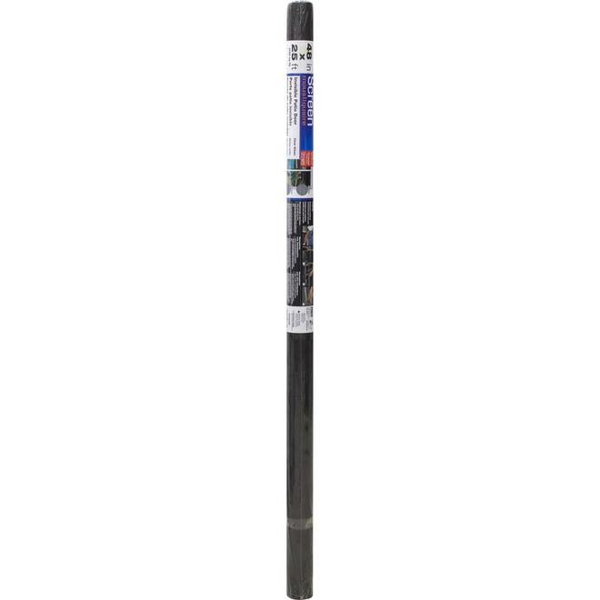 Easy Screen 48-in x 25-ft Invisible Black Fiberglass Screen
