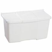 Ben-Mor Clothespin Box - White - Plastic - 5 3/4-in x 5 1/2-in x 10 1/2-in