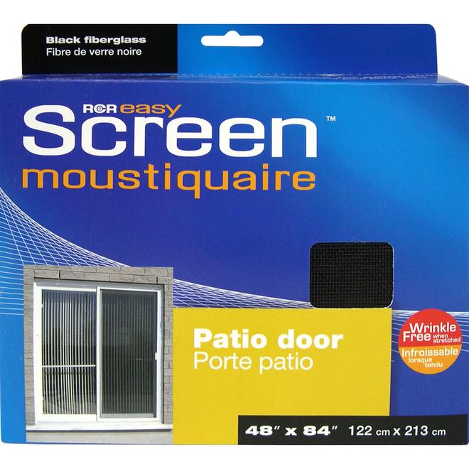 Écran Easy Screen 48 po x 84 po noir en fibre de verre