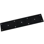 Mabo Metal Flat Plate - Black Painted Steel - 9/16-in dia Holes - 1/4-in T x 6-in W x 30-in L