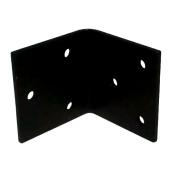 Mabo Metal Heavy-Duty Bent Plate Angle - Black Painted Steel  - 13/32-in dia Hole - 4-in L x 4-in W x 1/4-in T