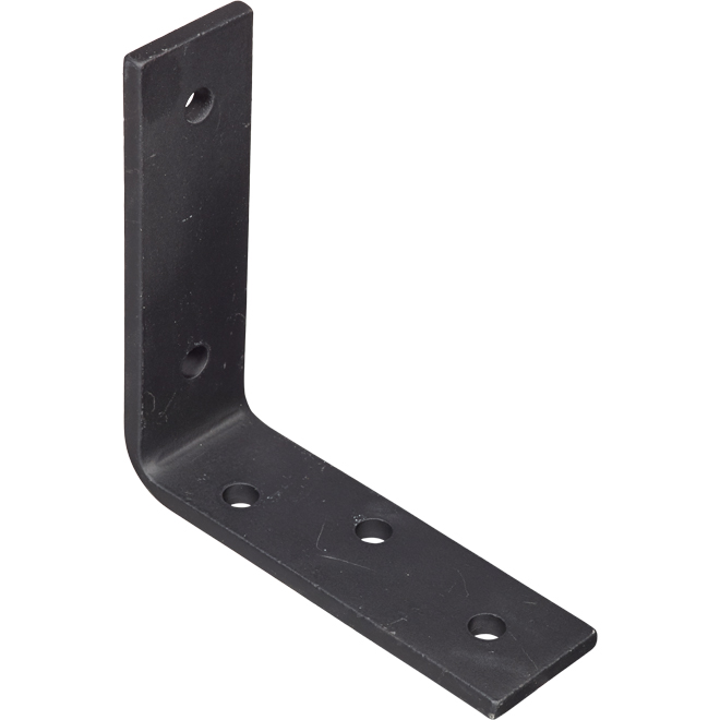 Mabo Heavy-Duty Shelf Brackets - Black - Steel - 5-in L x 1 1/2-in W