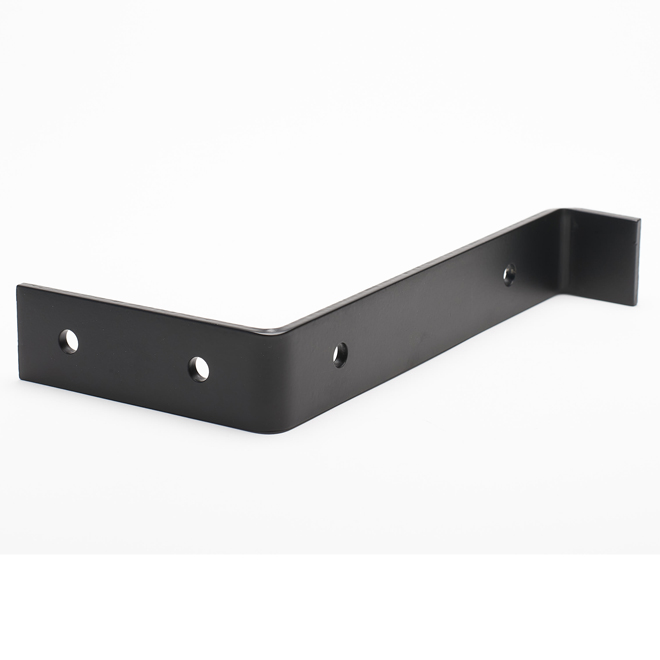 Support d'étagère Mabo Metal 1-paquet 5 po de long noir mat intérieur/extérieur