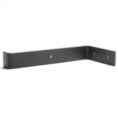 Mabo Metal 1-Pack 6-in Long Matte Black Indoor/Outdoor Shelf Bracket