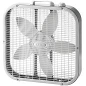 Ventilateur-boîtier Lakso de plancher en plastique blanc d'intérieur 20 po à 3 vitesses 51 dB