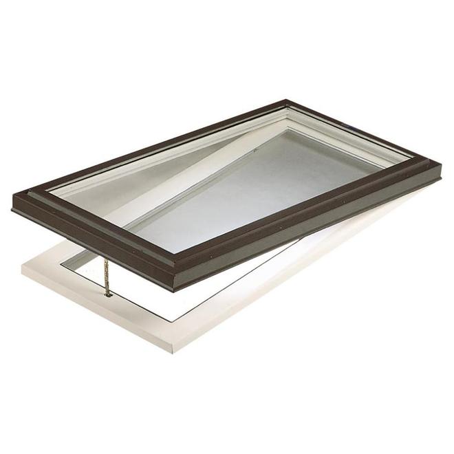 Columbia Mfg. 2-ft x 4-ft Venting Curb Mount Glass Skylight