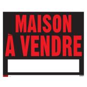 Klassen Maison À Vendre Sign - French Only - 19-in x 24-in - Plastic