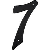 Klassen House Number 7 - 3 1/2-in - Aluminum - Black