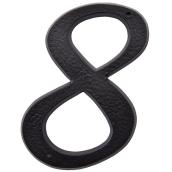 Klassen House Number 8 - 5-in - Plastic - Black