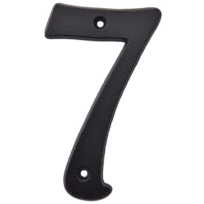 Klassen Nail-On Number 7 - 3-in - Black Metal