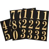 Hillman 2-in Black and Gold Mylar Number Pack