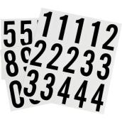 Hillman 2-in Black and White Vinyl Number Pack