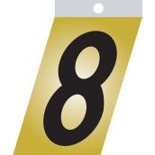 Klassen Self-Adhesive Metal Number  8 - 2-in - Black