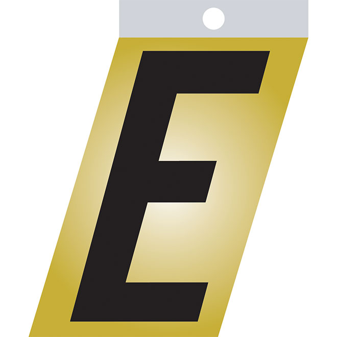 Klassen Self-Adhesive Metal Letter - E - 2-in - Black