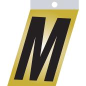 Klassen Self-Adhesive Metal Letter - M - 2-in - Black