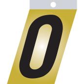 Klassen Self-Adhesive Metal Letter - O - 2-in - Black