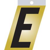 Klassen Self-Adhesive Metal Letter E - 3-in - Black