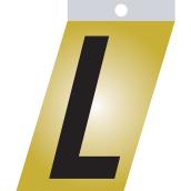 Klassen Self-Adhesive Metal Letter L - 3-in - Black