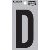 Klassen Reflective Letter - D - 3-in - Black