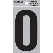 Klassen Reflective Letter - O - 3-in - Black