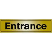 Klassen Self-Adhesive Entrance Sign - 2-in x 8-in - Aluminum