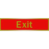 Klassen Self-Adhesive Exit Sign - 2-in x 8-in - Aluminum