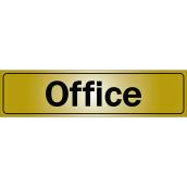 Klassen Self-Adhesive Office Sign - 2-in x 8-in - Aluminum