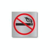 Klassen No smoking Sign - 3 1/2-in x 3 1/2-in - Aluminum