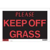 Klassen Please Keep Off Grass Sign - 8-in x 12-in - Plastic