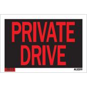 Klassen Private Drive Sign - 8-in x 12-in - Plastic