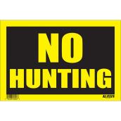 Klassen No Hunting Sign - 8-in x 12-in - Plastic