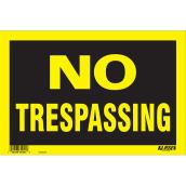 Klassen No Trespassing Sign - 8-in x 12-in - Plastic