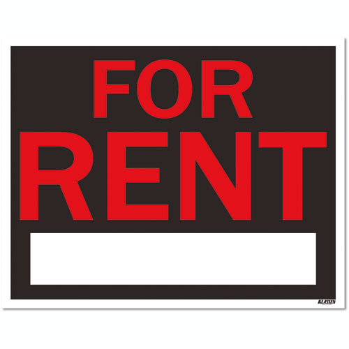 Klassen For Rent Sign - 19-in x 24-in - Plastic