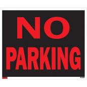 Panneau anglais No Parking de Klassen, 19 po x 24 po, plastique