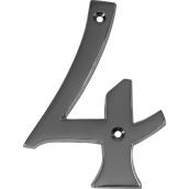 Klassen Nail-On Metal Number - No. 4 - 4-in - Polished Chrome