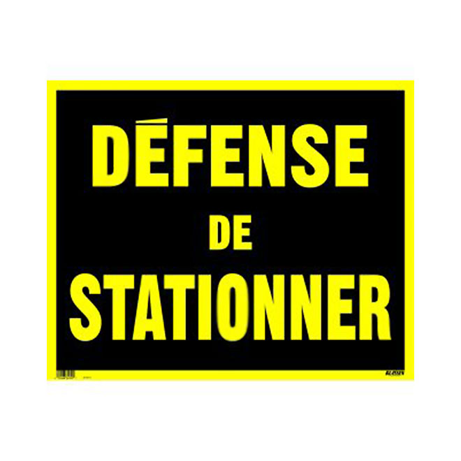 Panneau signalisation défense de stationner - LEONARD DIJON