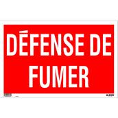 Klassen French Défense de fumer Sign - 12-in x 19-in - Plastic