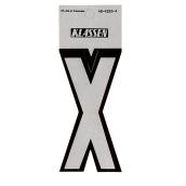 Klassen Brand Self-Adhesive letter X - Reflective - 3-in - Black and Silver - Vinyl