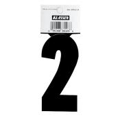 Klassen Brand Self-Adhesive Number 2 - Reflective - 3-in - Black - Vinyl