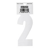 Klassen Brand Self-Adhesive Number 2 - Reflective - 3-in - White - Vinyl